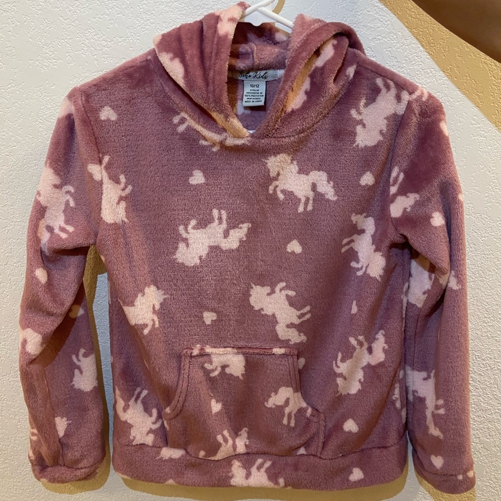 Fuzzy Unicorn Sweater for Children